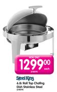 Steel King 6.8Ltr Roll Top Chafing Dish Stainless Steel