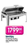 Steel King 9Ltr Roll Top Chafing Dish Stainless Steel