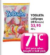 Yogueta Lollipops-48's