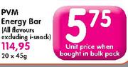 PVM Energy Bar-20 x 45g