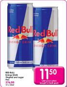 Red Bull Energy Drink Original and Sugar Free-24 x 250ml