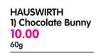Hauswirth Chocolate Bunny-60g