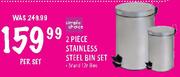 Simple Choice Stainless Steel Bin Set-2 Piece Per Set 