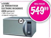 Logik Mirror Finish Electronic Microwave Oven-20l