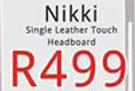 Nikki Single Leather Touch Headboard