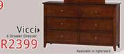 Vicci 6 Drawer Dresser