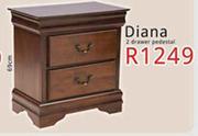 Diana 2 Drawer Pedestal