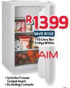 Aim 110Litre Bar Fridge White