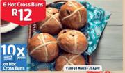 Hot Cross Buns-6's