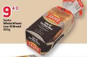 Sasko Whole Wheat Low Gi Bread-800g