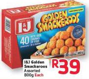 I&J Golden Snackeroos Assorted-800g Each