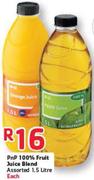 Pnp 100% Fruit Juice Blend Assorted-1.5Ltr Each