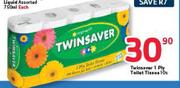 Twinsaver 1 Ply Toilet Tissue-10's
