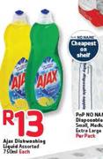 Ajax Dishwashing Liquid Assorted-750Ml Each