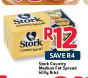 Stork Country Medium Fat Spread-500g Each