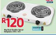 Counter Point Big Deals Double Spiral Hotplate CPDS-400