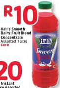 Hall's Smooth Dairy Fruit Blend Concentrate Assorted-1Ltr