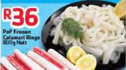 PnP Frozen Calamari Rings-800g