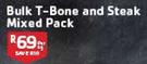 Butchery Bulk T-Bone And Steak Mixed Pack-Per Kg