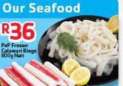 PnP Frozen Calamari Rings-800g