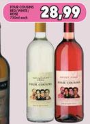Four Cousins Red/White/Rose-750ml Each