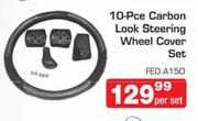 Auto Kraft 10-Pce Carbon Look Steering Wheel Cover Set FED.A150 Per Set