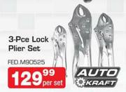 Auto Kraft 3-Pce Plier Set   FED.M90525 Per Set
