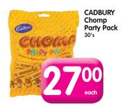 Cadbury Chomp Party Pack-30's Each
