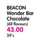 Beacon Wonder Bar Chocolate(All Flavours)-24's