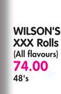 Wilson's XXX Rolls(All Flavours)-48's