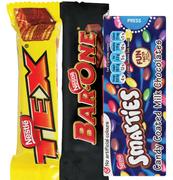 Nestle Mini Tex,Bar One Or Smarties