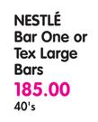 Nestle Bar One Or Tex Large Bars-40's