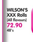 Wilson's XXX Rolls(All Flavours)-48's