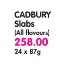 Cadbury Slabs(All Flavours)-24x87g