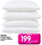 Desiree 4 Pack Royal Contour Pillows