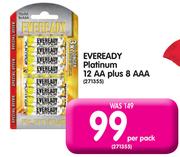 Everedy Platinum 12 AA Plus 8 AAA-Per Pack