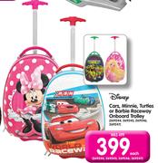 Disney Cars,Minnie,Turtles Of Barbie Raceway Onboard Trolley-Each