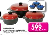 Cordon Bleu 6 Piece Cast Iron Cookware Set-Per Set