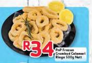 Pnp Frozen Crumbed Calamari Rings-500g Nett