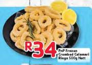 PnP Frozen Crumbed Calamari Rings-500g Net