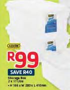 Addis Storage Box 2x11L 166x280x410mm
