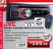 JVC Front Loading MP3/CD Player