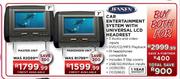Jensen Car Entertainment System With Universal LCD Headrest