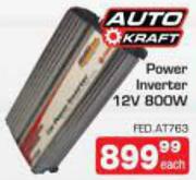 Auto Kraft Power Inverter 12V-800W Each