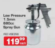 Low Pressure 1.5mm 680cc Spray Gun-Each