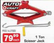 Auto Kraft 1 Ton Scissor Jack-Each