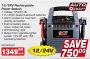 Auto Kraft 12/24V Rechargeable Power Station-Each