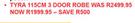 Tyra 115cm 3 Door Robe