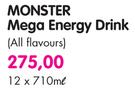 Monster Mega Energy Drink(All Flavours)-12 x 710ml