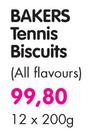 Bakers Tennis Biscuits(All Flavours)-12 x 200gm